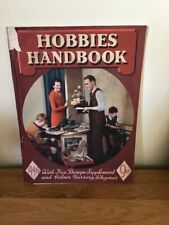 Hobbies Handbook 1946 with  Colour Design Nursery Rhymes Aircraft Carrier Plan