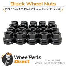 Wheel Nuts (20) 14x1.5 Flat