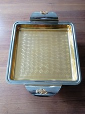 Vintage Square Serving Tray (11" by 11"), 24Carat Gold Plating