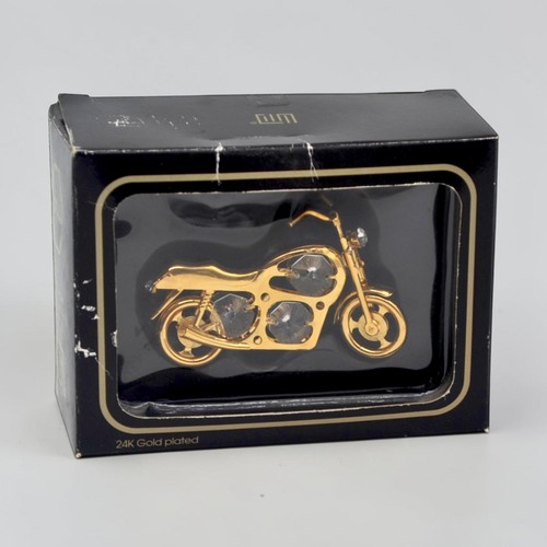 24k gold plated motorbike - 24k,