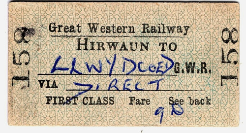 Railway ticket w r - railway, ticket: