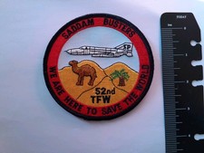 52nd Fighter Wing US Air Force  Desert Storm Patches Wild Weasel F4G Phantom 