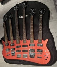 6 Neck Guitar + Bass Hutchins Beast, forget twin neck!   As used by Spinal Tap!
