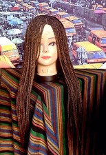 18 Inch Hand Made Multi Toned Fulani Style Kanekalon Braided Wig