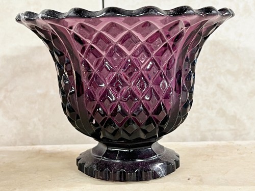 Vintage purple diamond cut art - purple,