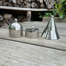 Crate & Barrel Silver Metal