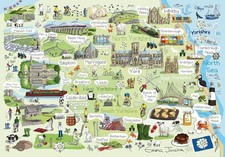 Yorkshire Map 1000 Piece