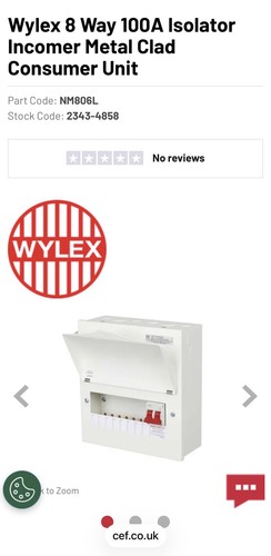 Wylex way 100a isolator - wylex,