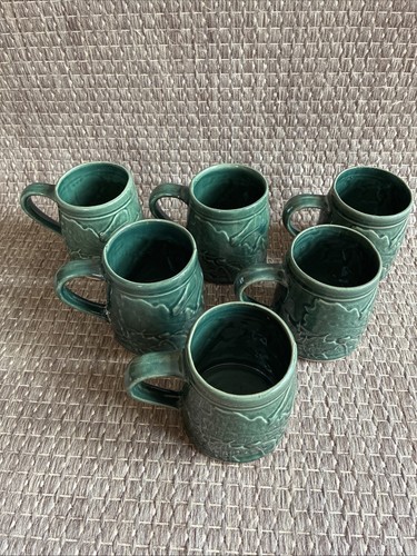 Rowe pottery works green mug - rowe,
