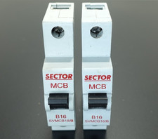 2 x Sector MCB 16 Amp Type B