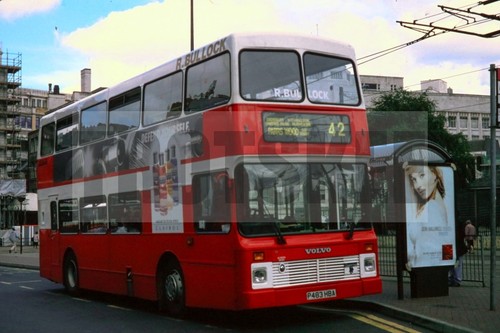 35mm slide bullock volvo - bullock,