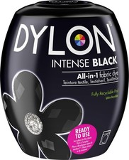 Dylon Washing Machine Fabric Dye Pod Intense Black, 350g, Packaging May Vary