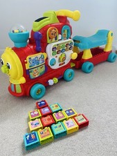 VTech 4 in 1 interactive Alphabet Ride On Train, walker, educational toy 