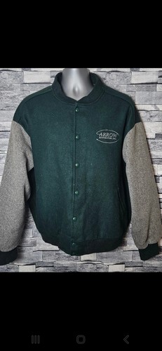 Vintage wool varsity jacket - wool,