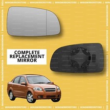 Right side aspherical wing door mirror glass for Chevrolet Aveo 2008-2011