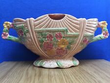 Vintage 1950s ARTHUR WOOD, Hand Painted Art Deco 'GARDEN WALL' 13'' Vase/Planter