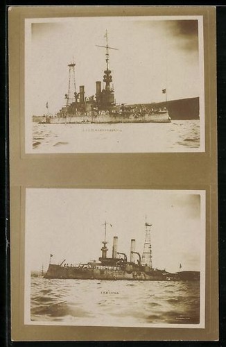 Photo postcard warships - photo, u.s.