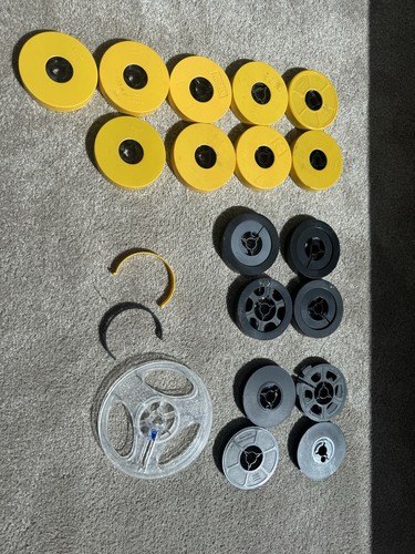 Empty cine film reels - 17,