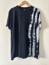 Mens Marcelo Burlon Black Tie Dye T-shirt Size M - See Info