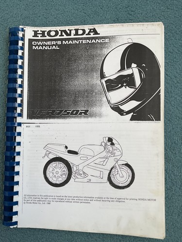 Honda vfr750r rc30 workshop - rc30,