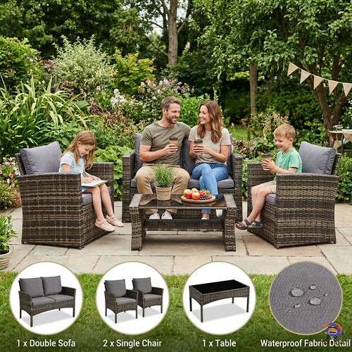 Piece outdoor rattan garden - piece,