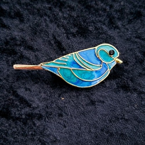 Vintage style enamel bird - vintage,