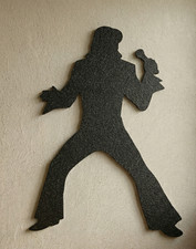 Elvis Inspired Silhouette Wall