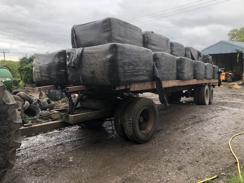 Arctic bale trailer with - arctic, dolly