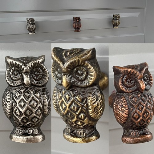 Owl door drawer knobs - owl, door/drawer