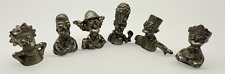 Cluedo Simpsons 2005 Genuine Tokens/Movers Full Set of Six Pewter Pieces - Spare