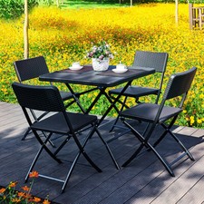 Folding Table+2/4/6pcs Chairs