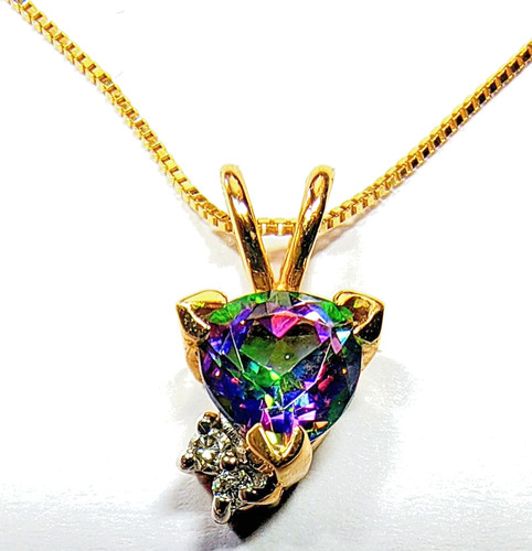 14k solid yellow - yellow, trillion