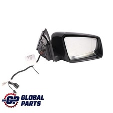 Wing Mirror Mercedes W204 Door Right O/S Power Fold Auto Dip Obsidian Black 197