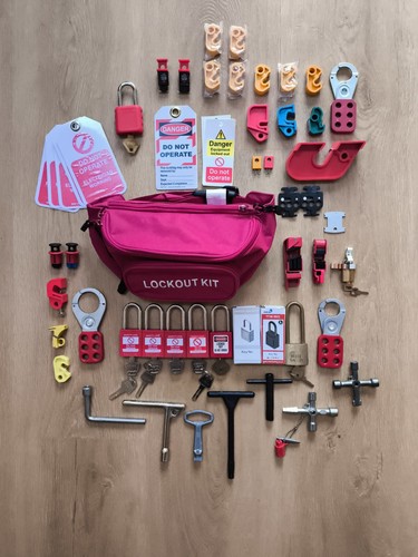 Job lot lock out - lot, off