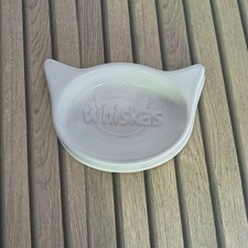 Whiskas cat bowl! Vintage! Ceramic! White! 