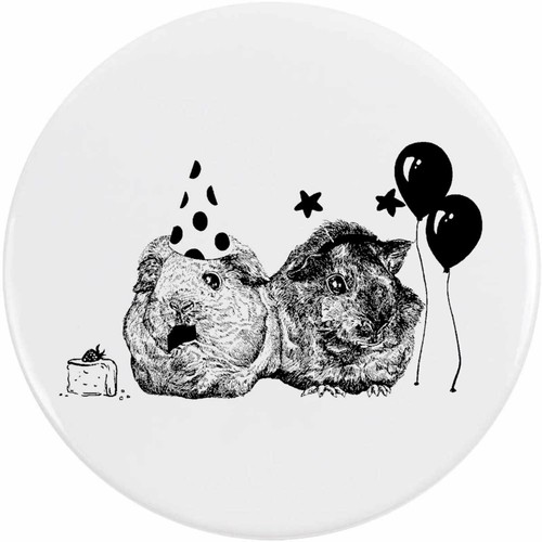 Guinea pig party button - 'guinea,