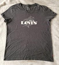 Ladies Levi's Charcoal Logo Round Neck T-shirt Size M, NWT
