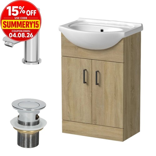 560mm oak bathroom - 560mm,