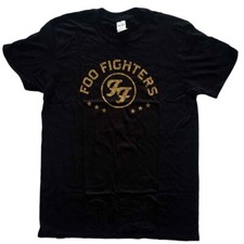 Foo Fighters T-Shirt Arched Stars Dave Grohl Rock Official New Black