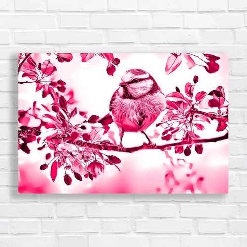 Small bird branch bright - small,