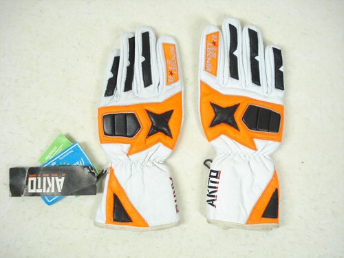 Vintage akito motocross gloves - motocross,