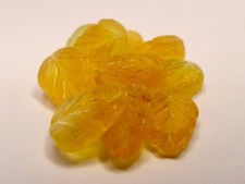 10 (mm) CZECH GLASS LEAF DROP