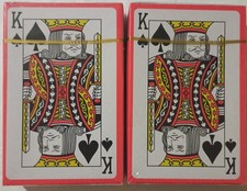Twin Pack Of Playing Cards Traditional Plastic Coated Deck New
