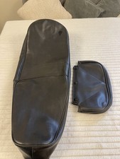 Lambretta Sx Black Seat Cover and Matching Back Rest Cover New Old Stock SX GP