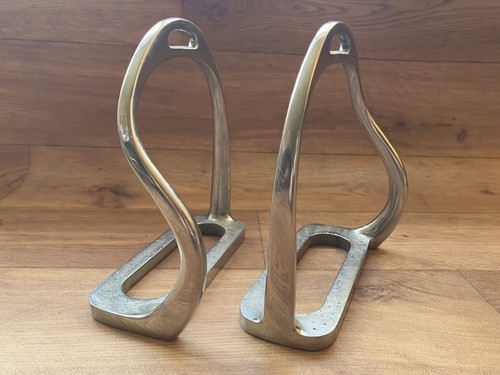 Bent leg safety stirrup - leg, irons