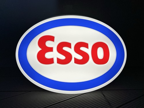 Esso illuminated sign garage - sign,