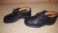 NUNN BUSH NXXT BLACK LEATHER MEN'S LACE UP SHOES SIZE 7 M