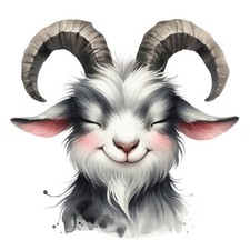 Cute Farm Animal Watercolour