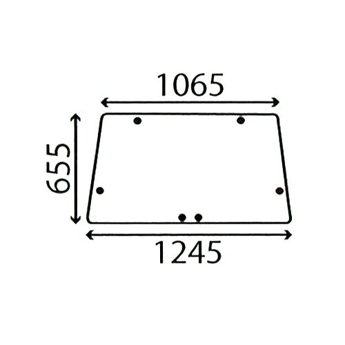 Rear window glass - window, for
