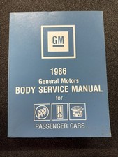 1986 fisher body service - 1986,
